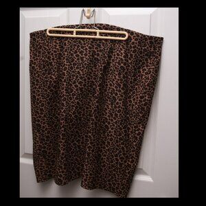 Vintage leopard print skirt